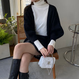 Women's Cardigan Sweater Autumn and Winter Knitting Coat Women's Cardigan Style Sweater 8t3117