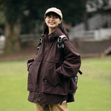 Unisex Jacket Autumn Windproof Hood Coat