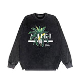 Amiri Long Sleeve Shirt Vintage T Shirt Washed and Worn Vintage Long Sleeve T-shirt