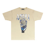 Amiri T-Shirt Personality Creative Printing Short Sleeve T-shirt Blouse