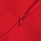 Women Evening Dress V-neck Bandage Dress Long Sleeve Simple Hollow Dress