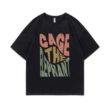 Limited Cage The Elephant Pritn Tshirt Short Sleeve Men