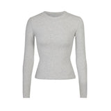Women T-shirt Autumn Crew Neck Long Sleeve Turtleneck Top