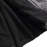 Unisex Winter Cotton Coat Retro Warm Thickening Stand Collar Color Matching Polar Fleece Jacket Cotton-Padded Jacket