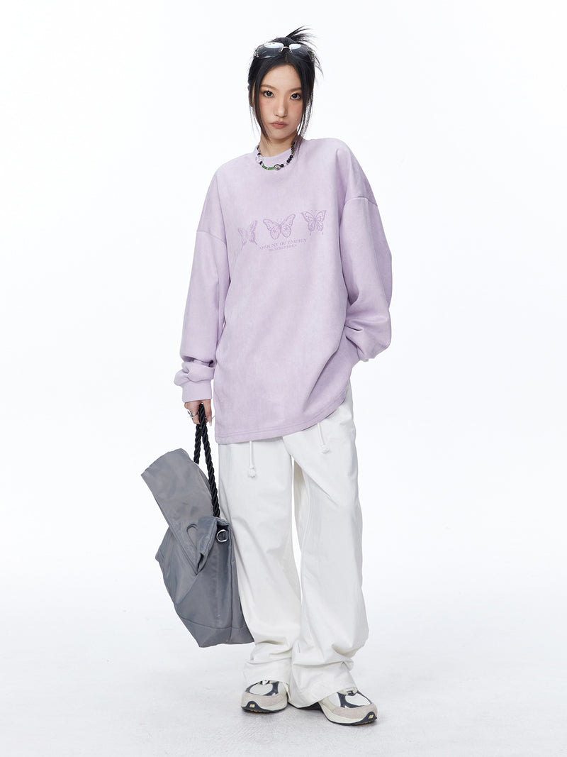 Unisex Hoodie Autumn Loose Butterfly Large Hoody