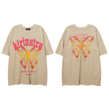 Men T Shirt Summer Letter Graffiti Half Sleeve T-shirt