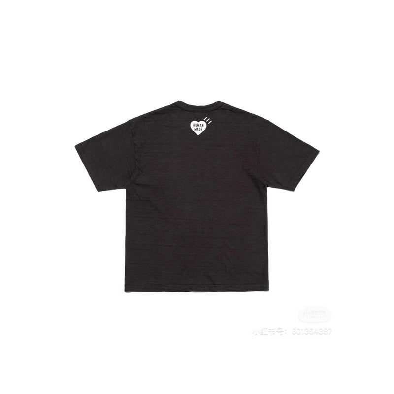 Men T-shirts 24SS trendy brand HUMAN bird pattern round neck short sleeve T-shirt logo