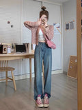 Women Knitwear Spring and Autumn Stripes Sweater Loose Knitted Cardigan