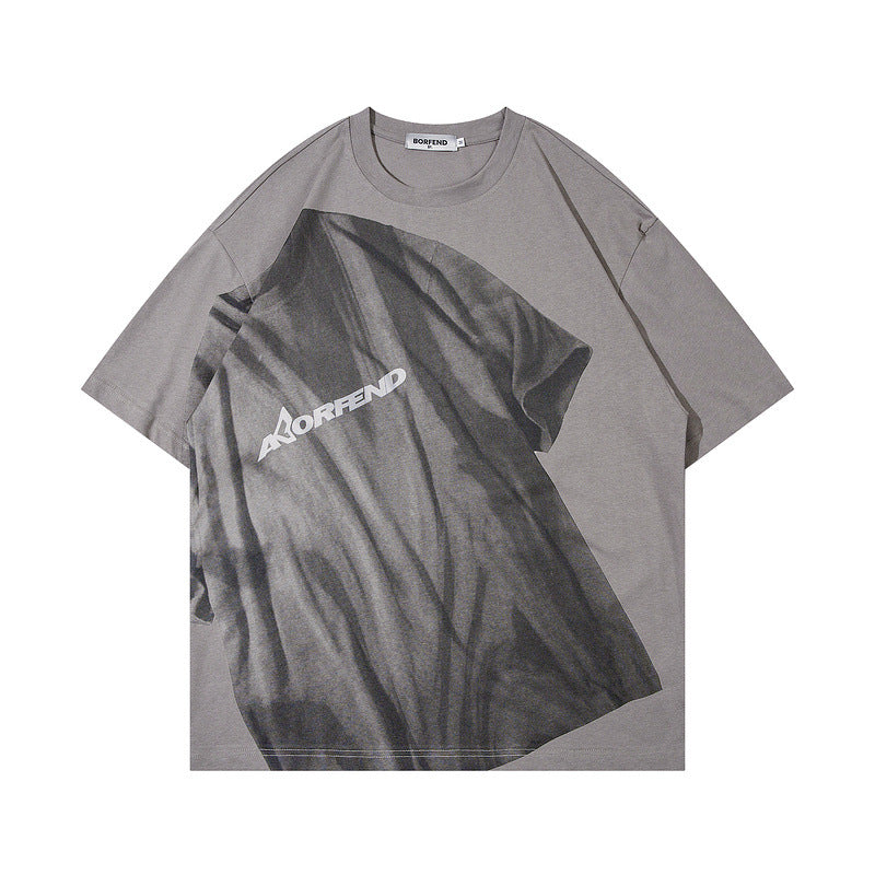 Men T Shirt Graffiti Oversize Short Sleeve T-shirt