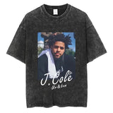 2024Rapper J Cole Dreamville Same Print T-shirt Vintage Wash