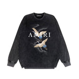 Amiri Long-Sleeve Shirt Vintage Washed and Worn Vintage Long Sleeve T-shirt