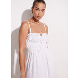Robe Bridgerton Linen Sexy Suspenders Dress