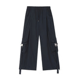 Men Sweatpants Spring/Summer Thin Workwear Trousers Men's Loose Casual Wide-Leg Pants Multi-Pocket Straight-Leg Pants