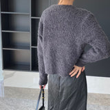 Women Cardigan Sweater Autumn Sweater Cardigan Loose Wool Sweater 3tn786