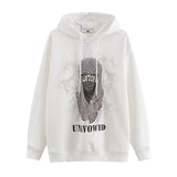 Men Hoodie Retro Hip Hop Printed Hoodie