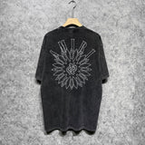 Amiri T-shirt Washed and Worn Retro Short Sleeve T-shirt
