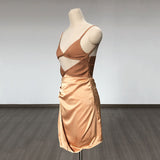 Women's Evening Dress Bandage One-Piece Dress Hollow Backless Skirt