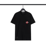 CHH Chrome Heart T Shirts CH Flower Sanskrit Casual Short Sleeve T-Shirt Loose