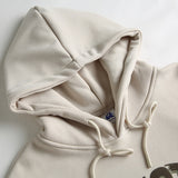 Unisex Winter Cotton Coat Retro Loose Velvet Hoodie