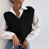 Women Knitted Sweater Vest