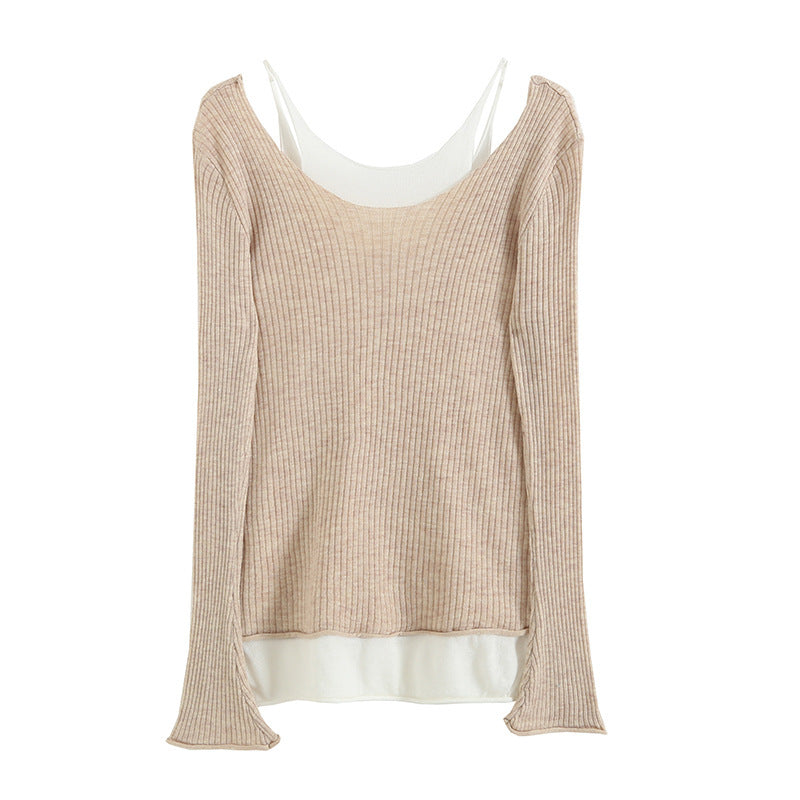 Women Sweater Knitwear Slim Fit Knitted Underwear Top Knitwear