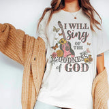 Guitar Print Gospel Music T-Shirts Women Vintage