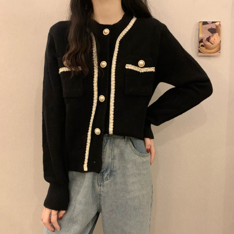 Women Knitted Cardigan Autumn and Winter Sweater Coat