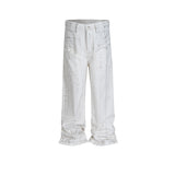 MIJKO Men's Vintage Pants MIJKO Design Trousers Men's and Women's Straight Jeans