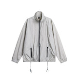 Unisex Jacket Vintage Sports Jacket Men and Women Stand Collar Sun Protective Clothes Coat