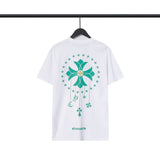 CHH Chrome Heart T Shirts Cross Casual Loose Cotton Crew Neck T-Shirt