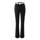 Women Sweatpants Spring Sexy Trousers Bell-Bottom Pants Casual Pants
