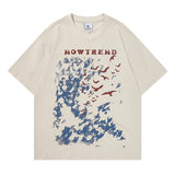 Men T Shirt Gothic Letter Dark Printed Short Sleeve T-shirt