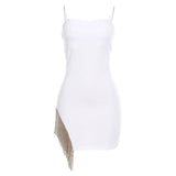Women Dresses Summer Sexy Suspenders Backless Dress (Bla0420)