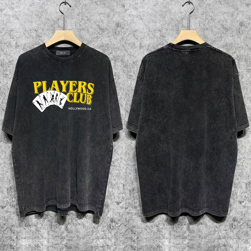 Amiri T-Shirt Distressed Retro Short Sleeve T-shirt