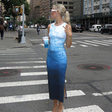 Women Dresses Spring round Neck Pleated Pullover Dress (Bla0420)