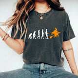 Washed Vintage Halloween Printed Street Tide T-Shirt