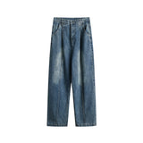 Unisex Pant Autumn Distressed Three-Dimensional Jeans