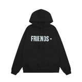 Vlone Hoodie Autumn and Winter Silver Big V Letter