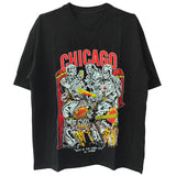 NBA T-Shirts Warren Lotas NBA Street Trend T-Shirt Sports Short Sleeve Top