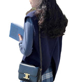 Women Knitted Pullover Autumn and Winter Leisure Knitwear Vest