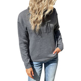 Women Knitted Sweater Autumn Solid Color
