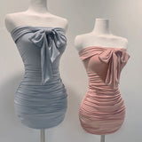 Women Dresses Bow Dress Skirt