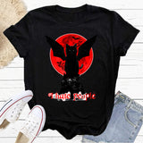 Print I Hate People Letter Women's Fashion Y2K Short Sleeve