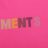 Vetements T Shirts VTM Rainbow Letter Rhinestone Loose Short Sleeve T-shirt
