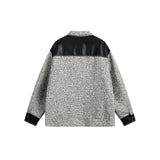 Unisex Jacket Retro Patchwork Jacket Loose Spring and Autumn Coat