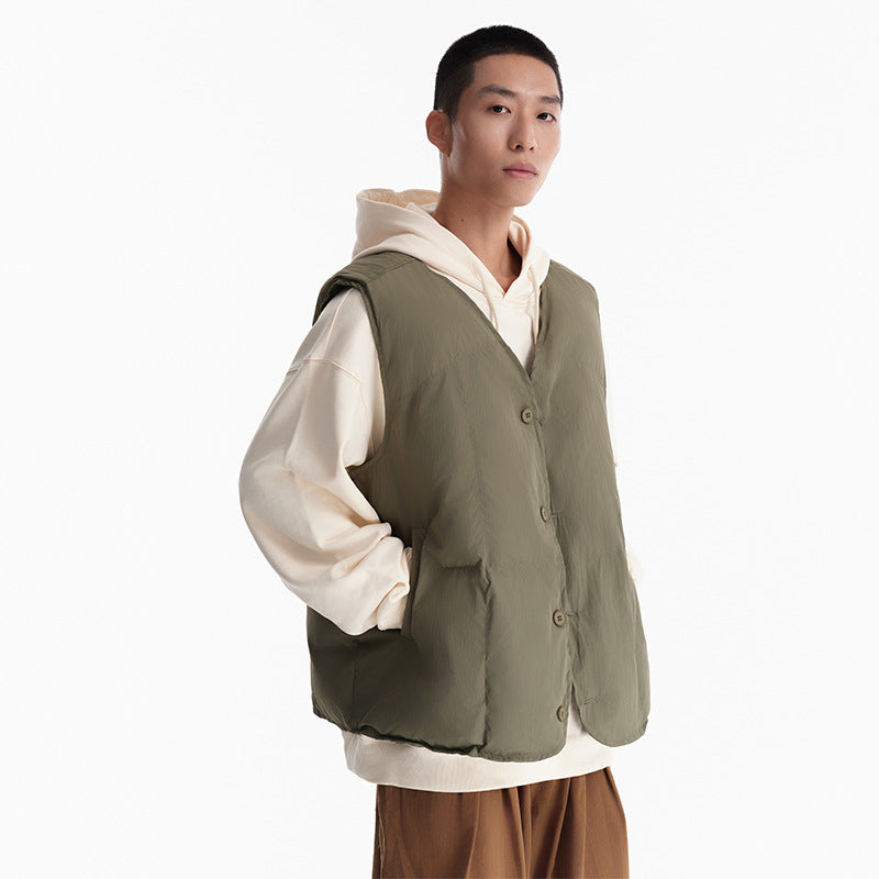 Unisex Winter Cotton Coat Winter Warm Cotton Vest