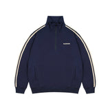 Unisex Jacket Autumn Sports Stand Collar Jacket Men's and Women's Same Style Top Loose Half Zipper Jacket