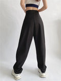 Women Sweatpants Autumn Wide Leg Pants Baggy Straight Trousers