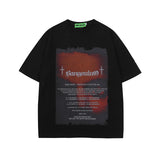 Men T Shirt Black Style Printed Short Sleeve T-shirt Baby Boy and Girl Summer Loose T-shirt