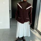 Women Cardigan Sweater Spring Cardigan Long Sleeve Loose R9968
